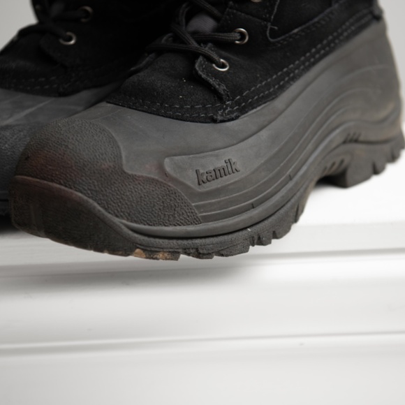 Kamik Industrial Snow Boots Black M 9 Reinforced Toe Work Boots Winter Construct - Picture 3 of 8